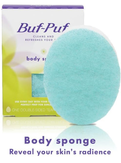 Buf-Puf Body Sponge – Gentle Exfoliating Bath Sponge for Smooth Skin, 2-Pack Avelisse