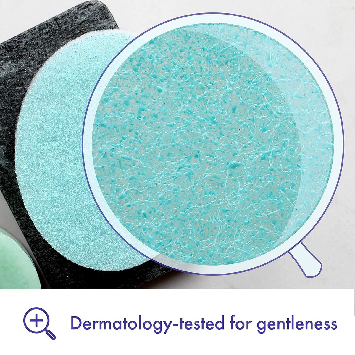 Buf-Puf Body Sponge – Gentle Exfoliating Bath Sponge for Smooth Skin, 2-Pack Avelisse
