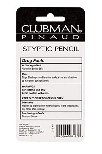 Clubman Styptic Pencil Jumbo (3 Pack) - Fast Nosebleed & Shaving Nick Relief - görsel 4