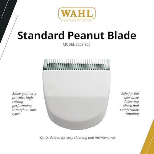 Wahl Professional Standard Snap-On Peanut Blade – #30 Size, Steel, Easy Maintenance for Clippers Avelisse