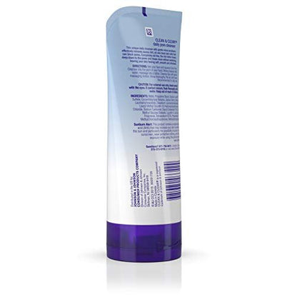 Clean & Clear Daily Pore Face Cleanser - Oil-Free Acne Face Wash for Normal, Oily & Combination Skin, 5.5 oz Avelisse