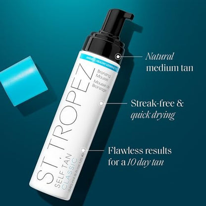 St.Tropez Classic Bronzing Self Tan Mousse – Streak-Free, Natural-Looking Golden Tan, 4 fl oz Avelisse