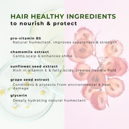 Honeybee Gardens Alcohol-Free Hair Spray, Herbal Mint, Non-Aerosol Strong Hold, 8.5 fl oz Avelisse
