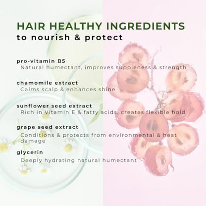 Honeybee Gardens Alcohol-Free Hair Spray, Herbal Mint, Non-Aerosol Strong Hold, 8.5 fl oz Avelisse