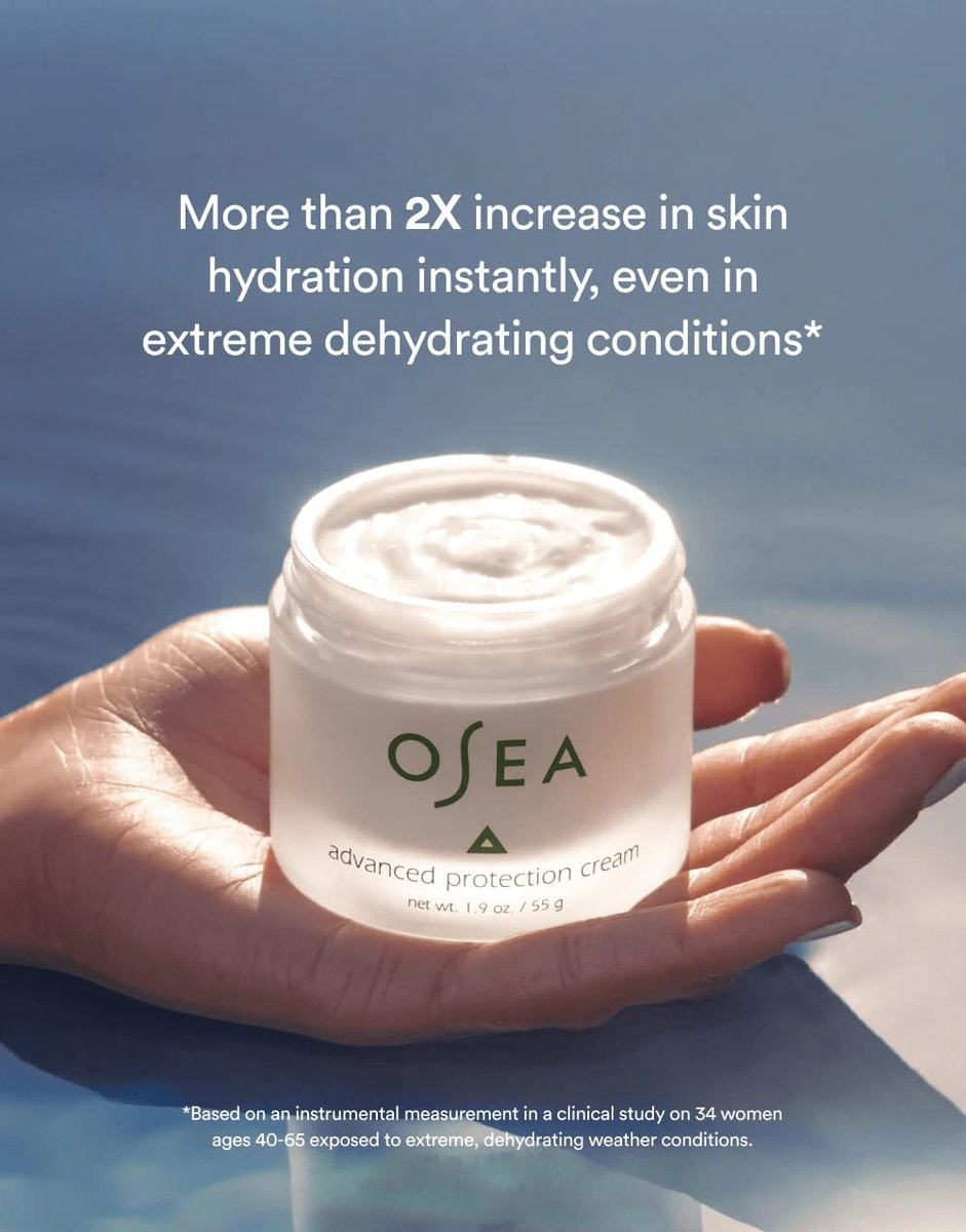 OSEA Advanced Protection Face Cream 1oz - Hydrating Moisturizer with Bio-Retinol - Vegan & Cruelty-Free Seaweed Skincare for Dry Skin Avelisse