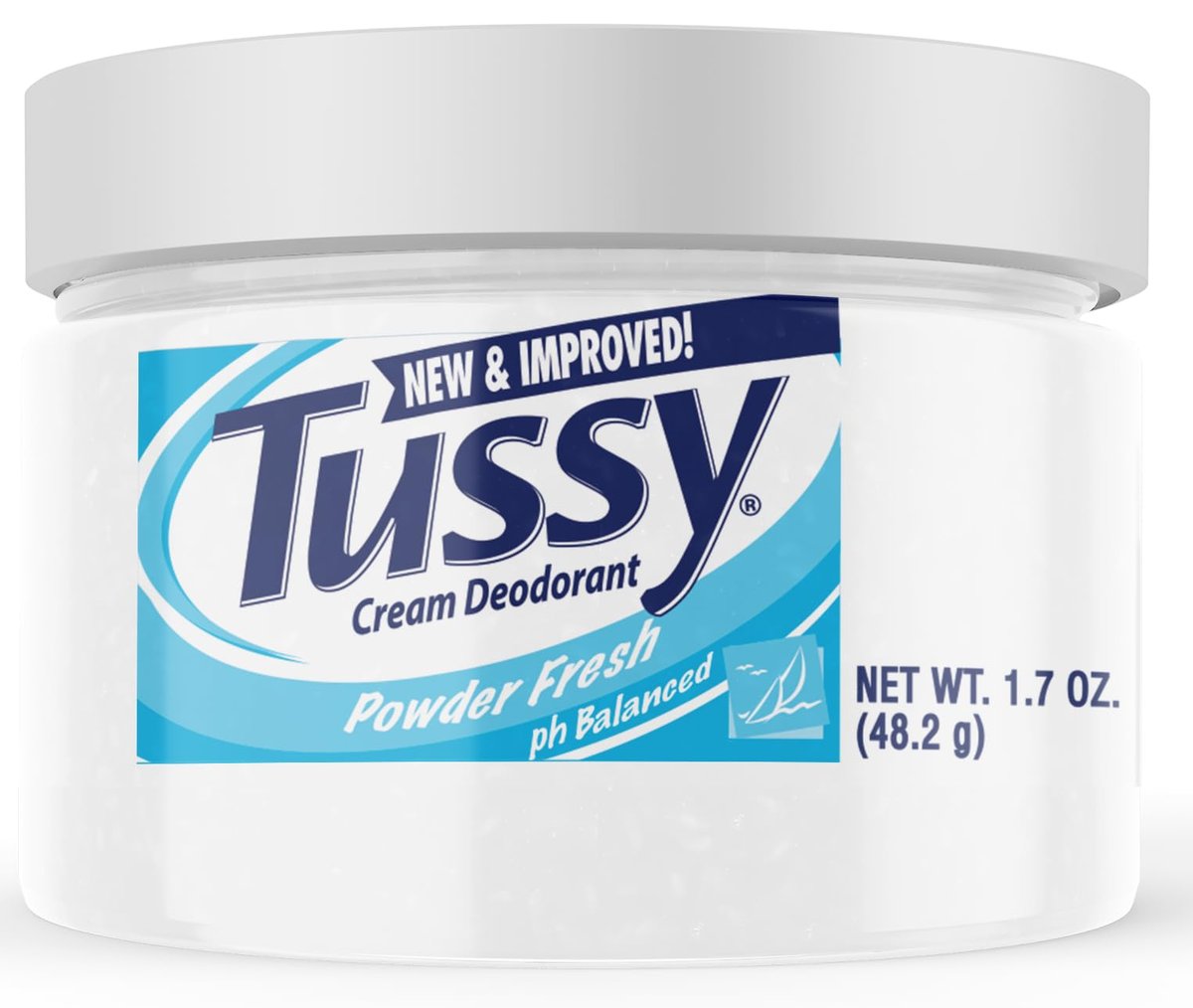 Tussy Cream Deodorant Powder Fresh - 1.7 oz | Aluminum-Free, Sensitive Skin Safe - görsel 2
