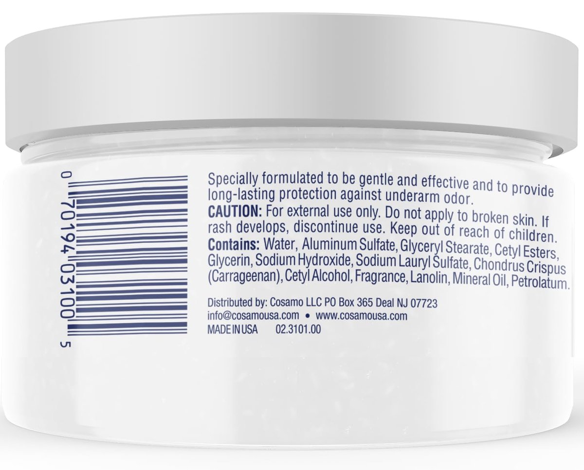 Tussy Cream Deodorant Powder Fresh - 1.7 oz | Aluminum-Free, Sensitive Skin Safe - görsel 4