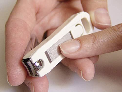 Seki Edge Deluxe Fingernail Clipper with Nail Catcher & Built-in File (SS-101) - Silver, Alloy Steel Avelisse