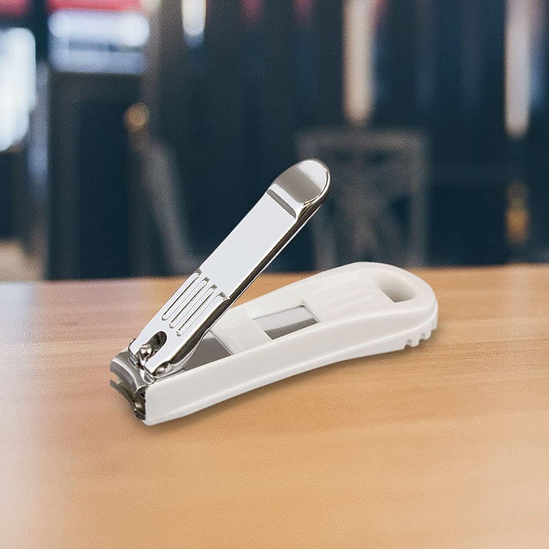 Seki Edge Deluxe Fingernail Clipper with Nail Catcher & Built-in File (SS-101) - Silver, Alloy Steel Avelisse