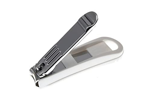 Seki Edge Deluxe Fingernail Clipper with Nail Catcher & Built-in File (SS-101) - Silver, Alloy Steel Avelisse