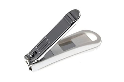 Seki Edge Deluxe Fingernail Clipper with Nail Catcher & Built-in File (SS-101) - Silver, Alloy Steel Avelisse