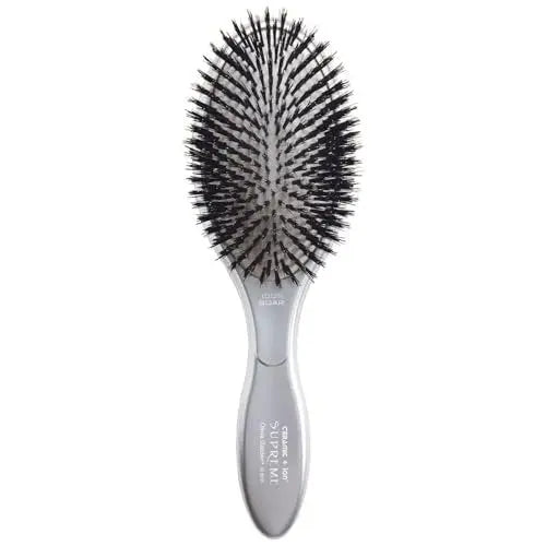 Olivia Garden Ceramic + Ion Supreme Paddle Hair Brush - Professional Boar Bristle Brush for Frizz-Free Results, All Hair Lengths Avelisse