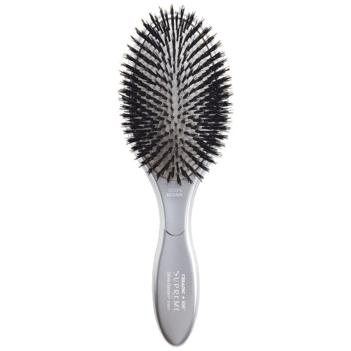 Olivia Garden Ceramic + Ion Supreme Paddle Hair Brush - Professional Boar Bristle Brush for Frizz-Free Results, All Hair Lengths Avelisse
