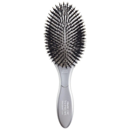 Olivia Garden Ceramic + Ion Supreme Paddle Hair Brush - Professional Boar Bristle Brush for Frizz-Free Results, All Hair Lengths Avelisse