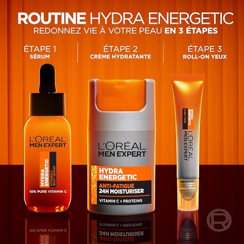 L'Oreal Paris Men Expert Hydra Energetic Daily Anti-Fatigue Moisturizing Lotion, 1.6 oz Avelisse