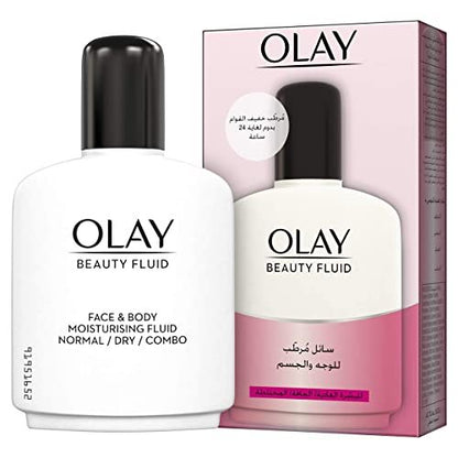 Olay Beauty Fluid Regular 100ml - Daily Face Moisturizer for Soft, Smooth Skin Avelisse