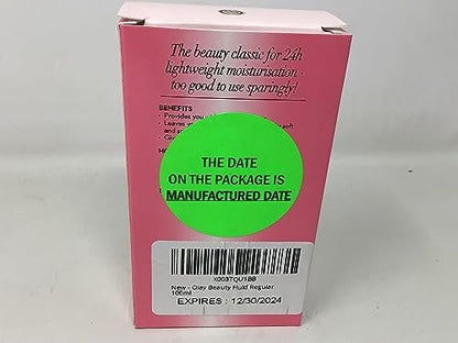 Olay Beauty Fluid Regular 100ml - Daily Face Moisturizer for Soft, Smooth Skin Avelisse