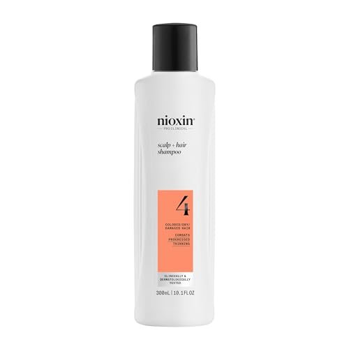 Nioxin System 4 Scalp + Hair Shampoo for Colored or Damaged Hair with Progressed Thinning - 10 Fl Oz - görsel 2