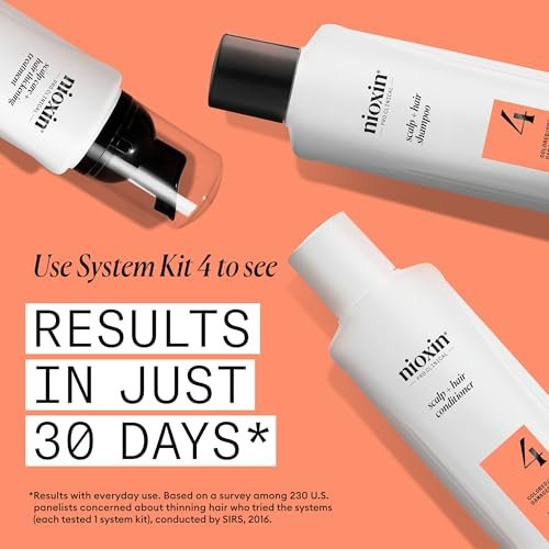 Nioxin System 4 Scalp + Hair Shampoo for Colored or Damaged Hair with Progressed Thinning - 10 Fl Oz - görsel 8