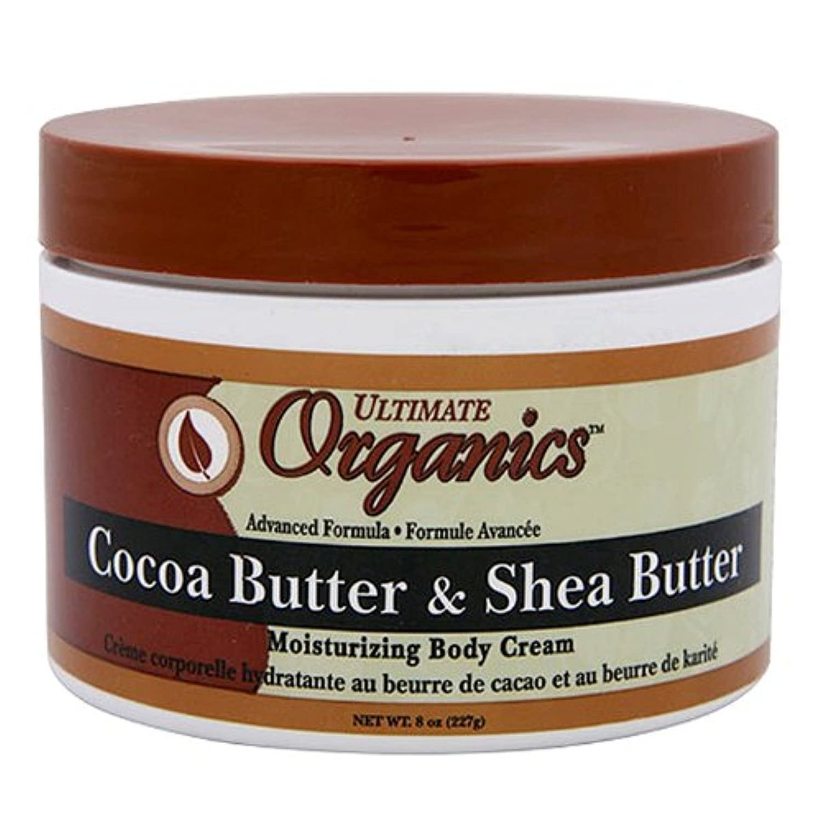 Ultimate Organic Cocoa Butter & Shea Body Butter - 8 oz Jar - görsel 1