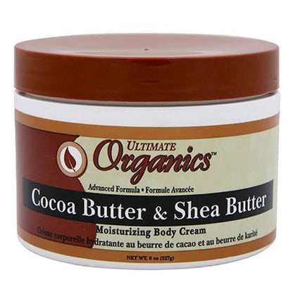 Ultimate Organic Cocoa Butter & Shea Body Butter - 8 oz Jar