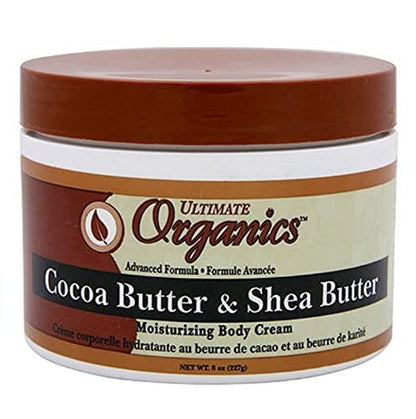 Ultimate Organic Cocoa Butter & Shea Body Butter - 8 oz Jar