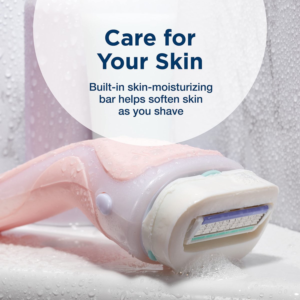 Schick Intuition Advanced Moisturizing Women's Razor with Shea Butter - 1 Handle + 2 Refills - görsel 6