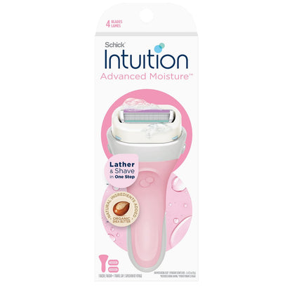 Schick Intuition Advanced Moisturizing Women's Razor with Shea Butter - 1 Handle + 2 Refills