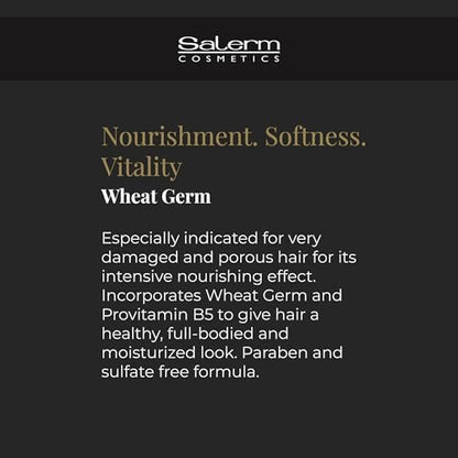 SALERM Nourishing Hair Mask with Wheat Germ – Deep Hydration for Dry & Damaged Hair, 6.74 oz Avelisse