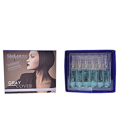 Salerm Gray Cover Hair Treatment Serum for Grey Coverage – 12 x 0.17 oz Ampoules - görsel 2