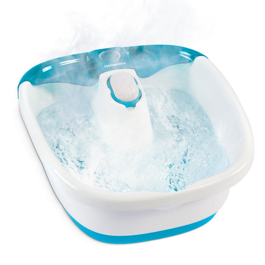 HoMedics Bubble Mate Foot Spa with Toe-Touch Control, Invigorating Bubbles & Raised Massage Nodes – Blue Avelisse