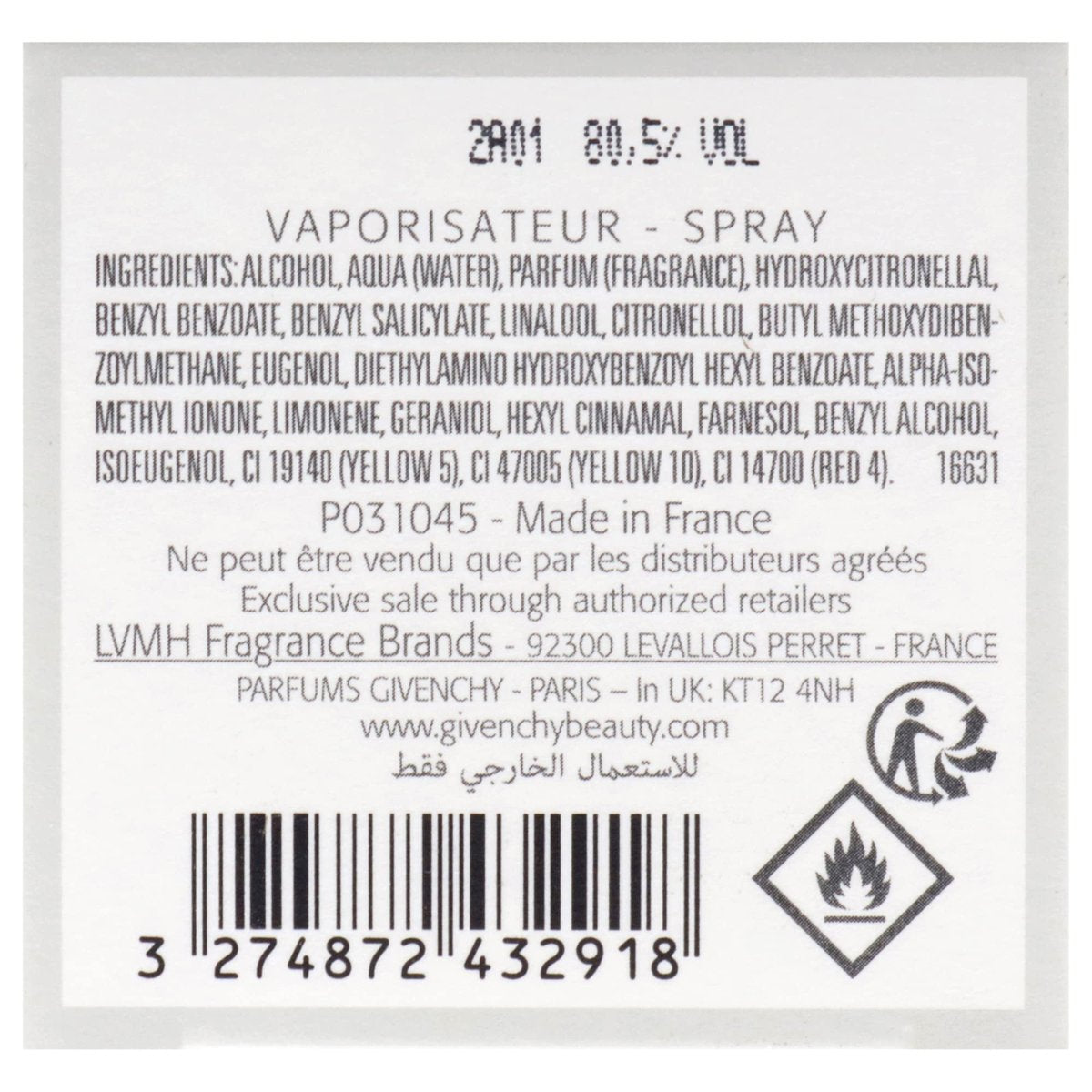 Givenchy Ysatis Eau De Toilette Spray For Women, 3.3 Fl Oz Avelisse