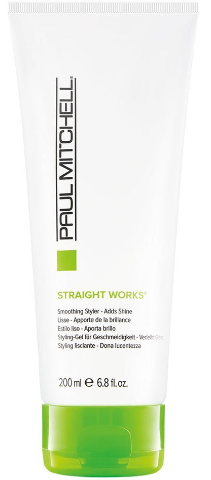 Paul Mitchell Straight Works Smoothing Styling Gel - 6.8 fl. oz. - Adds Shine, Controls Frizz for Sleek Hair Avelisse