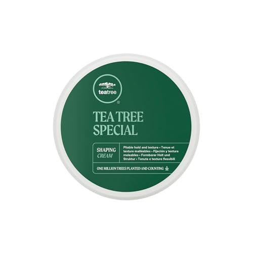 Tea Tree Shaping Cream - Long-Lasting Hold Hair Styling Cream with Matte Finish for All Hair Types, 3 oz - görsel 2