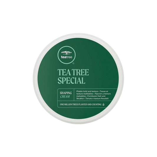 Tea Tree Shaping Cream - Long-Lasting Hold Hair Styling Cream with Matte Finish for All Hair Types, 3 oz