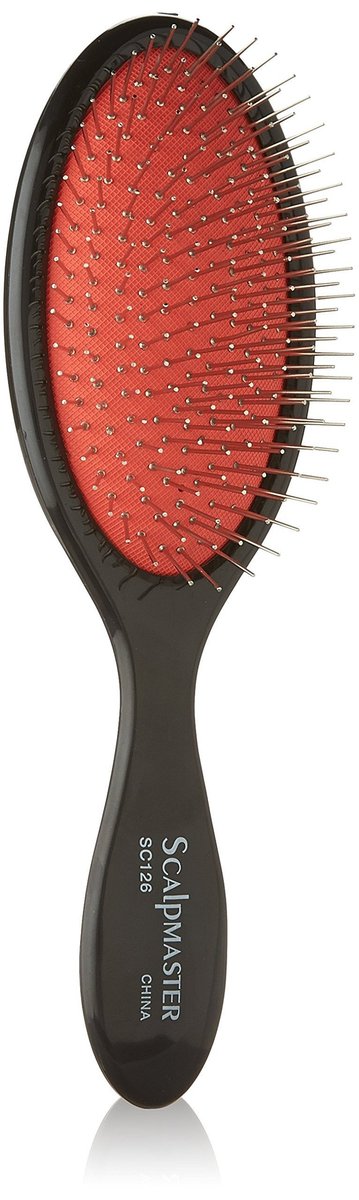 Scalpmaster Wire Cushion Brush – Boar Bristle Hairbrush for Fine, Curly, Thick & Wavy Hair - görsel 1