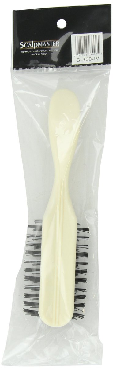 Scalpmaster Nylon Bristle Salon Contour Brush (S-300-IV) - Ivory, 1 Count - görsel 3