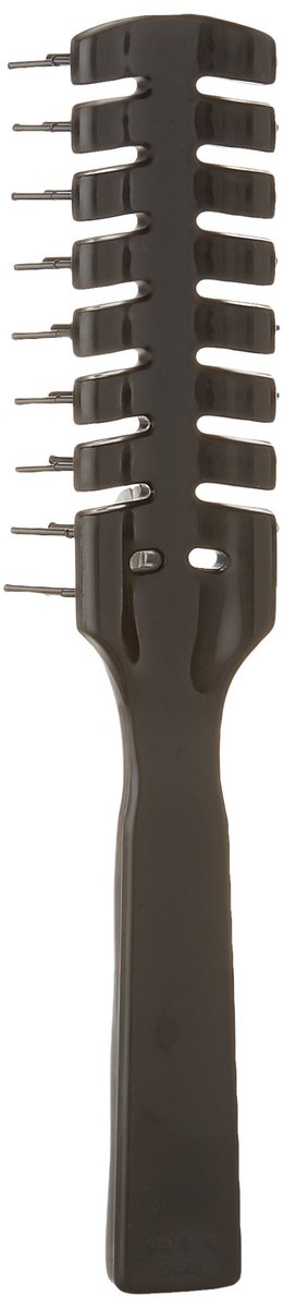 Scalpmaster 7 Rows Vent Hair Stylist Brush - Black - Professional Vent Brush for Blow Drying, Fine, Curly, Thick & Wavy Hair