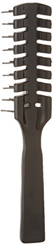 Scalpmaster 7 Rows Vent Hair Stylist Brush - Black - Professional Vent Brush for Blow Drying, Fine, Curly, Thick & Wavy Hair - görsel 4