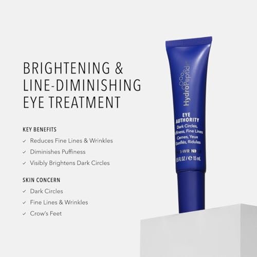 HydroPeptide Eye Authority - Brightening and Restorative Eye Cream for Tired Eyes, 0.5 oz Avelisse
