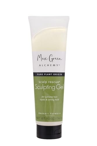 Max Green Alchemy MGA Vegan Sculpting Hair Gel Tube – Extreme Styling Hair Gel for Women & Men | Organic Formula Provides Strong Hold & Lasting Control | Color Safe | 5.5 Ounces Avelisse