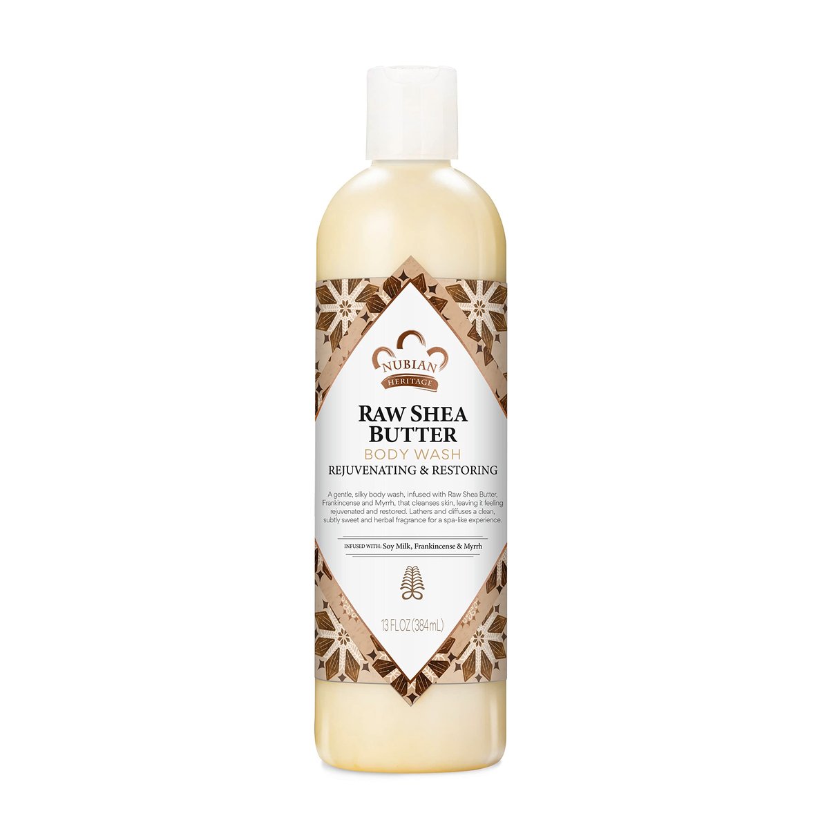 Nubian Heritage Raw Shea Butter Body Wash for Dry Skin - Paraben Free, 13 oz Avelisse