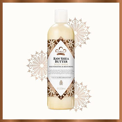 Nubian Heritage Raw Shea Butter Body Wash for Dry Skin - Paraben Free, 13 oz Avelisse
