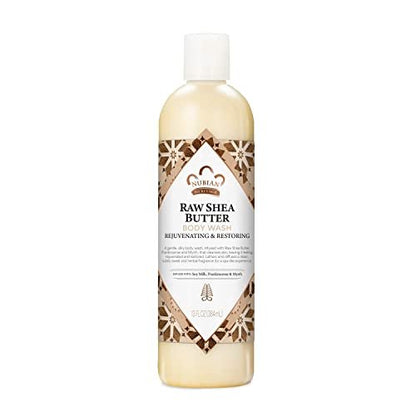 Nubian Heritage Raw Shea Butter Body Wash for Dry Skin - Paraben Free, 13 oz Avelisse