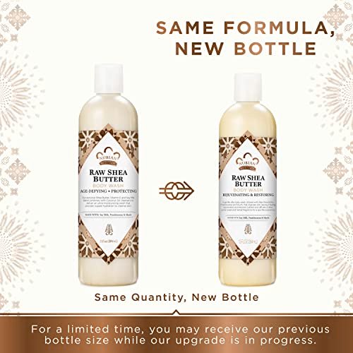 Nubian Heritage Raw Shea Butter Body Wash for Dry Skin - Paraben Free, 13 oz Avelisse