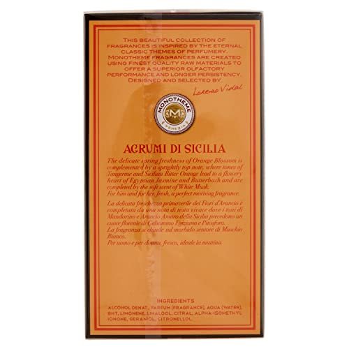 Monotheme Venezia Agrumi Di Sicilia Eau De Toilette 100 ml - Citrus Scent for Women and Men - görsel 6