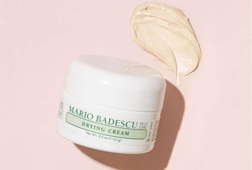 Mario Badescu Drying Cream for Combination & Oily Skin - Clarifying Face Moisturizer with Sulfur & Zinc Oxide, 0.5 oz Avelisse