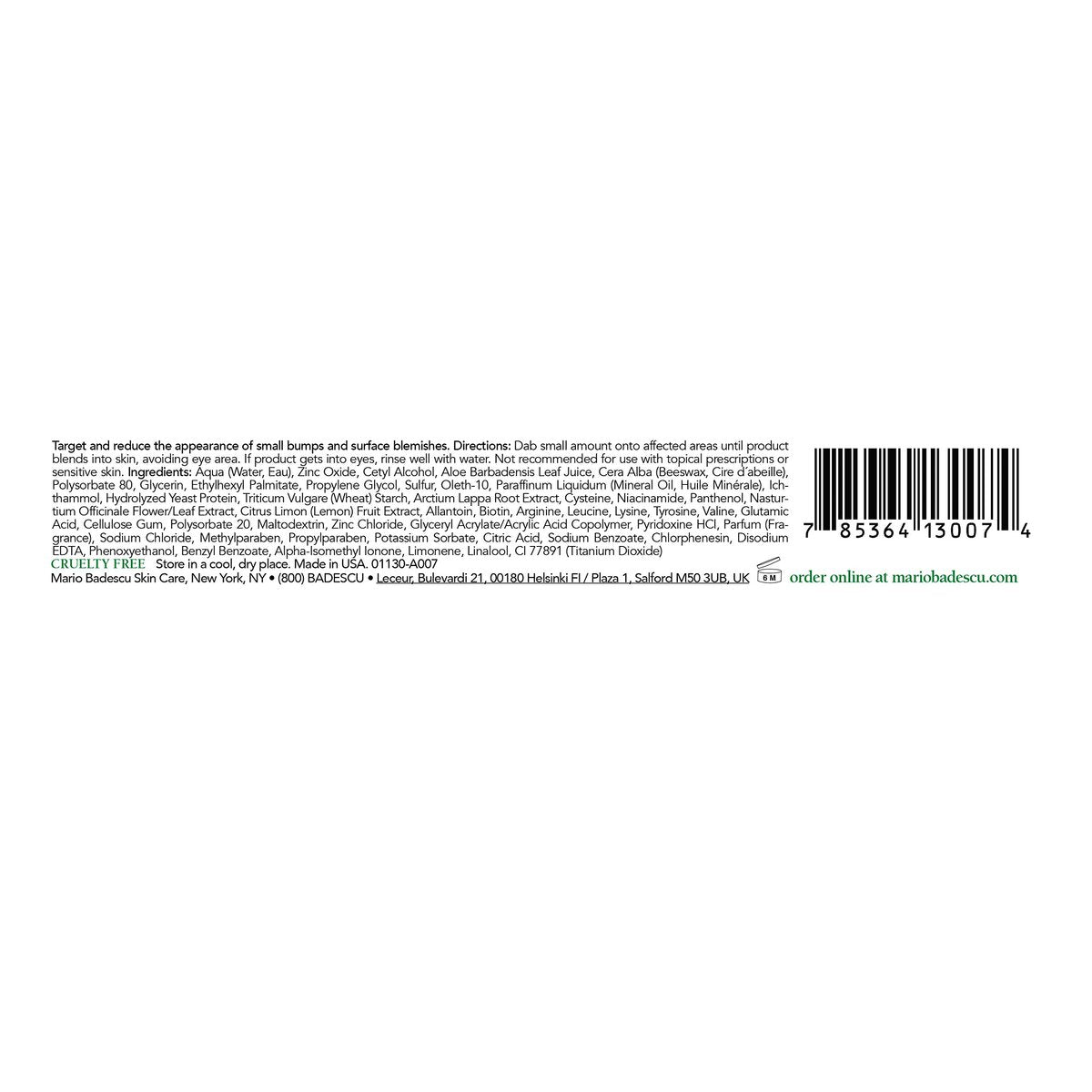 Mario Badescu Drying Cream for Combination & Oily Skin - Clarifying Face Moisturizer with Sulfur & Zinc Oxide, 0.5 oz Avelisse