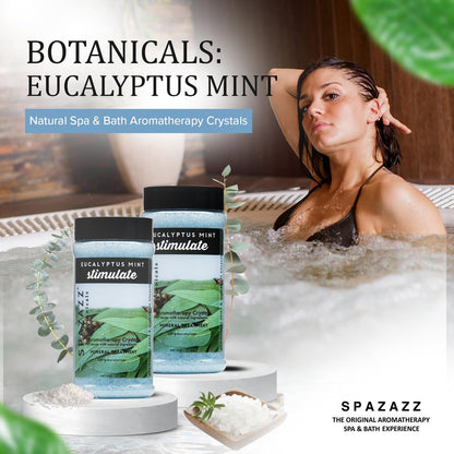Spazazz Eucalyptus Mint Spa and Bath Crystals - 17 oz Avelisse