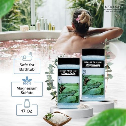 Spazazz Eucalyptus Mint Spa and Bath Crystals - 17 oz Avelisse